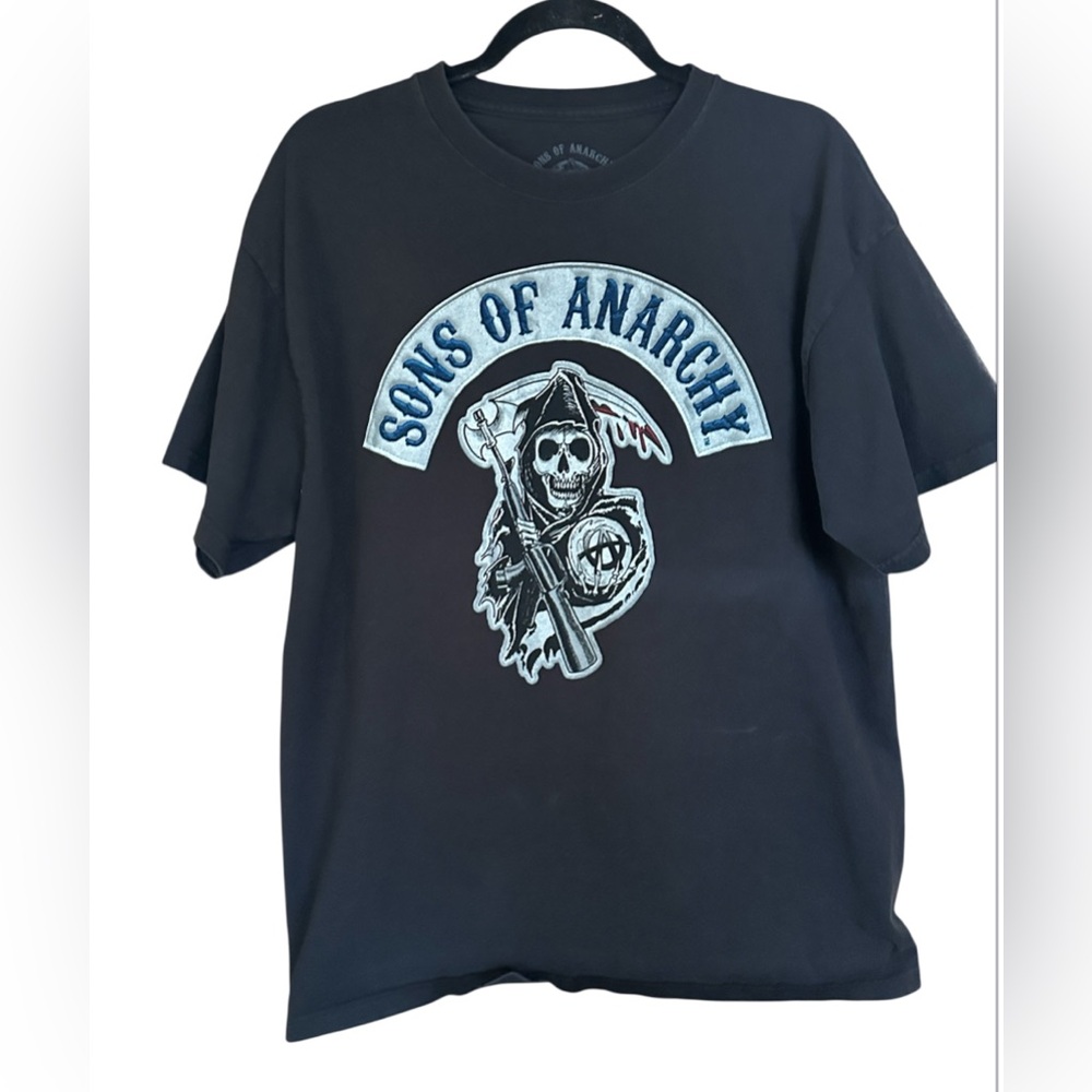Sons of Anarchy Men’s Black Heavyweight T-Shirt. Size XL. Excellent Condition.